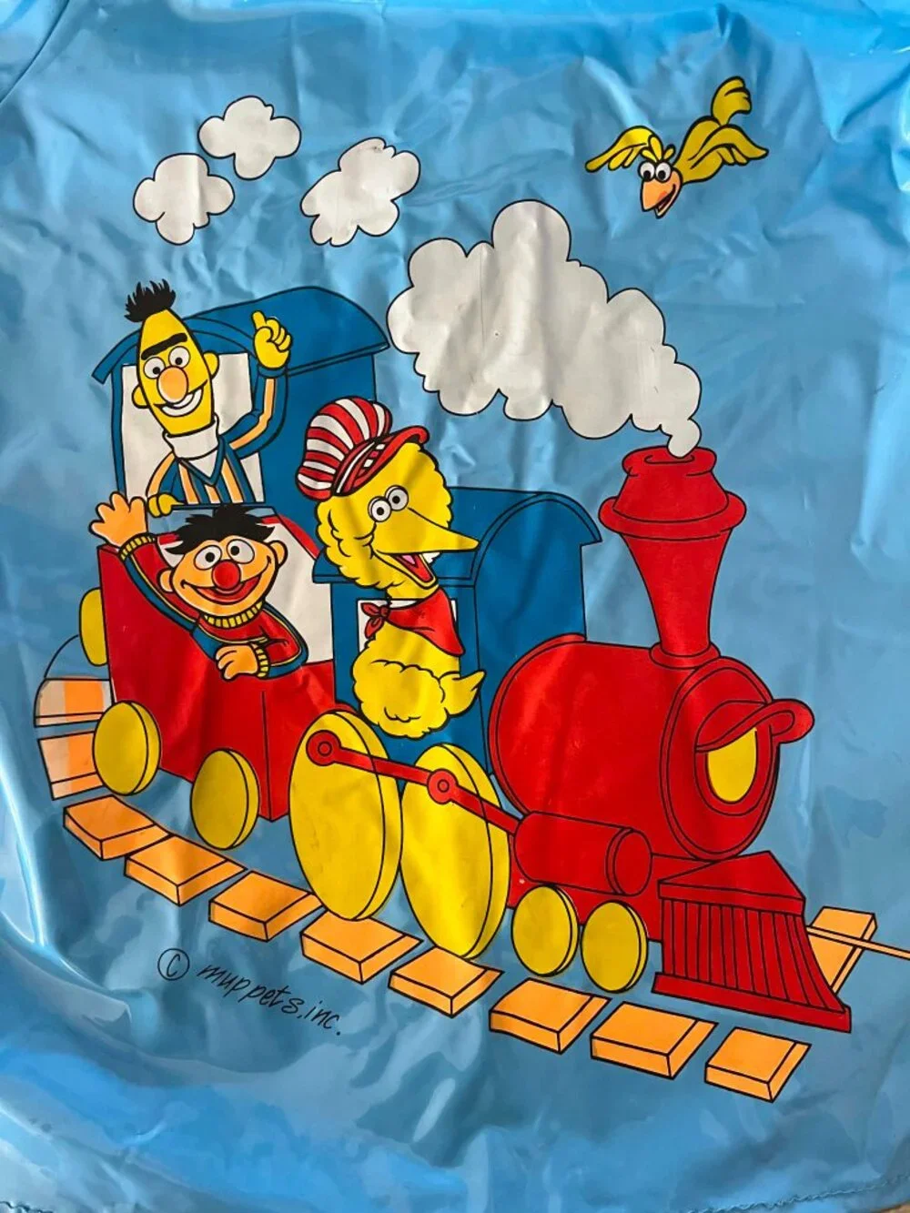 Vintage 80s Sesame Street Raincoat Toddler